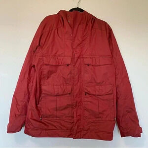Nau burgundy down jacket